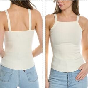 WSLY BANDIER Bleecker Ribbed straight neck Camo small Bone